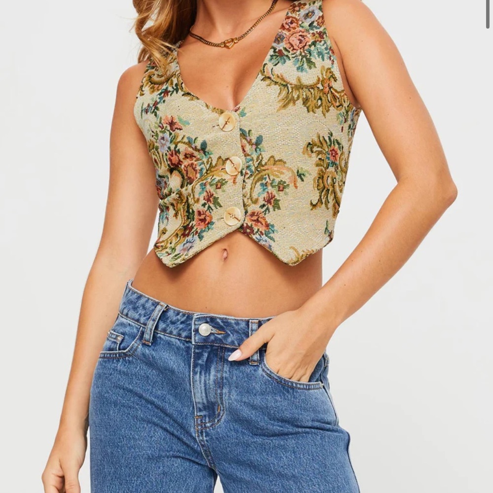 Princess Polly Brinna jacquard top